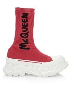 Alexander McQueen Logo Sock Sneakers Black White 5 Alexander McQueen Logo Sock Sneakers Black White -Alexander McQueen Elegant store unnamed file 1001