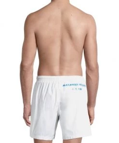Alexander McQueen Air Brush Logo Swim Shorts For Men -Alexander McQueen Elegant store unnamed file 1006
