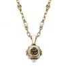 Alexander McQueen Pale Goldtone & Crystal Pearl Short Dice Necklace