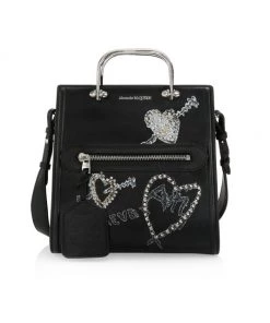 Alexander McQueen Short Story Leather Shoulder Bag