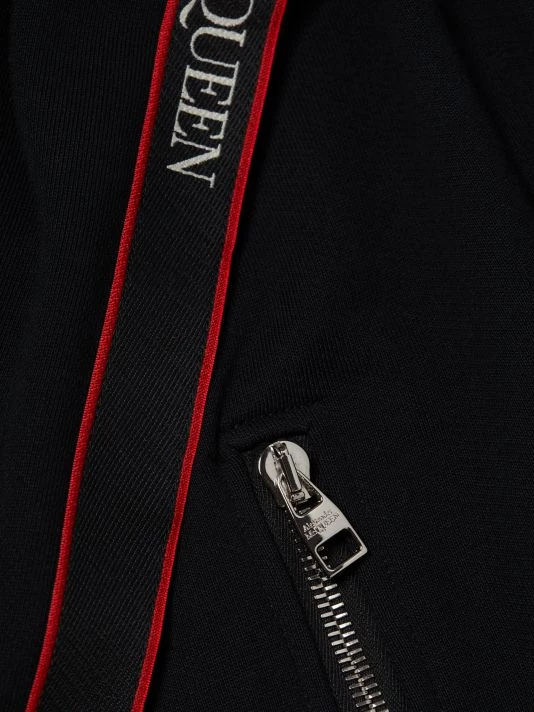 Alexander McQueen Logo Tape Zip-Up Hoodie For Men 7 Alexander McQueen Logo Tape Zip-Up Hoodie For Men - Image 7