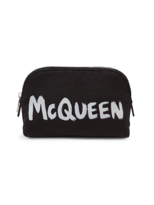 Alexander McQueen Medium Logo Zip Pouch 1 Alexander McQueen Medium Logo Zip Pouch