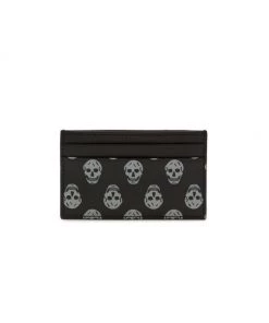 Alexander McQueen Skull Leather Card Holder For Men