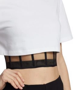 Alexander McQueen Cropped Layered T-Shirt -Alexander McQueen Elegant store unnamed file 1071