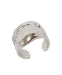 Alexander McQueen Shell Silvertone Ring -Alexander McQueen Elegant store unnamed file 1083
