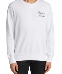 Alexander McQueen Logo-Print Crewneck Sweatshirt For Men -Alexander McQueen Elegant store unnamed file 1099