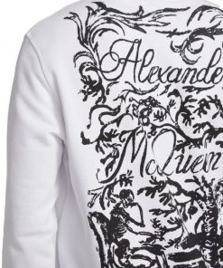 Alexander McQueen Logo-Print Crewneck Sweatshirt For Men -Alexander McQueen Elegant store unnamed file 1101