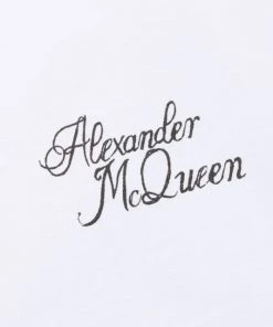 Alexander McQueen Logo-Print Crewneck Sweatshirt For Men -Alexander McQueen Elegant store unnamed file 1102