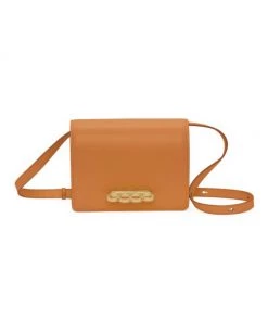 Alexander McQueen Four-Ring Leather Satchel Tan -Alexander McQueen Elegant store unnamed file 1108