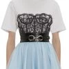 Alexander McQueen Lace Corset T-Shirt