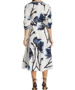 Alexander McQueen Floral Rolled-Sleeve Midi-Dress 11 Alexander McQueen Floral Rolled-Sleeve Midi-Dress -Alexander McQueen Elegant store unnamed file 1149