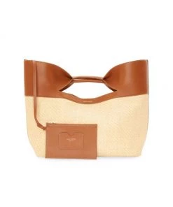 Alexander McQueen The Bow Large Raffia Top Handle Bag -Alexander McQueen Elegant store unnamed file 1164