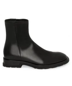 Alexander McQueen Slim Tread 35MM Leather Boots For Men