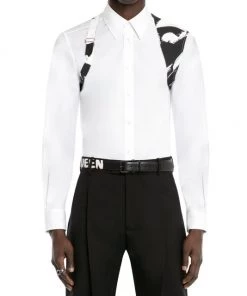 Alexander McQueen Collared Harness Shirt For Men -Alexander McQueen Elegant store unnamed file 1199