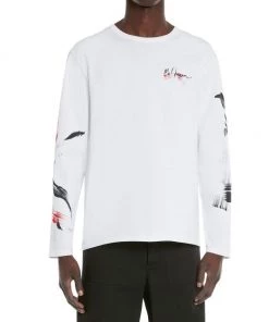 Alexander McQueen Brushstroke Long-Sleeve T-Shirt For Men 7 Alexander McQueen Brushstroke Long-Sleeve T-Shirt For Men -Alexander McQueen Elegant store unnamed file 1204