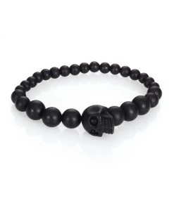 Alexander McQueen Skull Bead Bracelet For Men