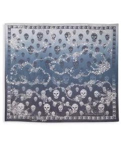 Alexander McQueen Silver Lining Silk Scarf