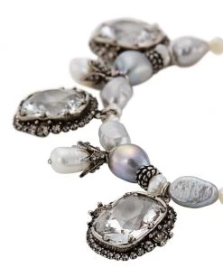 Alexander McQueen Crystal & Faux Pearl Charm Bracelet 7 Alexander McQueen Crystal & Faux Pearl Charm Bracelet -Alexander McQueen Elegant store unnamed file 1224