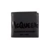 Alexander McQueen Grafitti Logo Leather Bi-Fold Wallet For Men