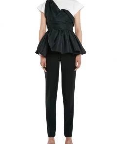 Alexander McQueen Asymmetric Peplum T-Shirt -Alexander McQueen Elegant store unnamed file 1239