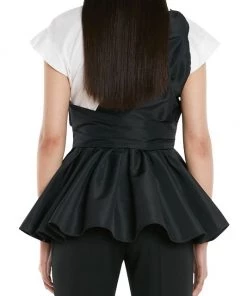 Alexander McQueen Asymmetric Peplum T-Shirt -Alexander McQueen Elegant store unnamed file 1242