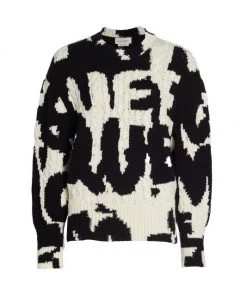 Alexander McQueen Graffiti Logo Wool Sweater