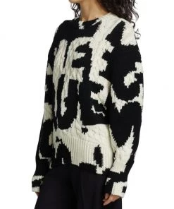 Alexander McQueen Graffiti Logo Wool Sweater -Alexander McQueen Elegant store unnamed file 1245