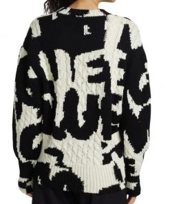 Alexander McQueen Graffiti Logo Wool Sweater -Alexander McQueen Elegant store unnamed file 1246
