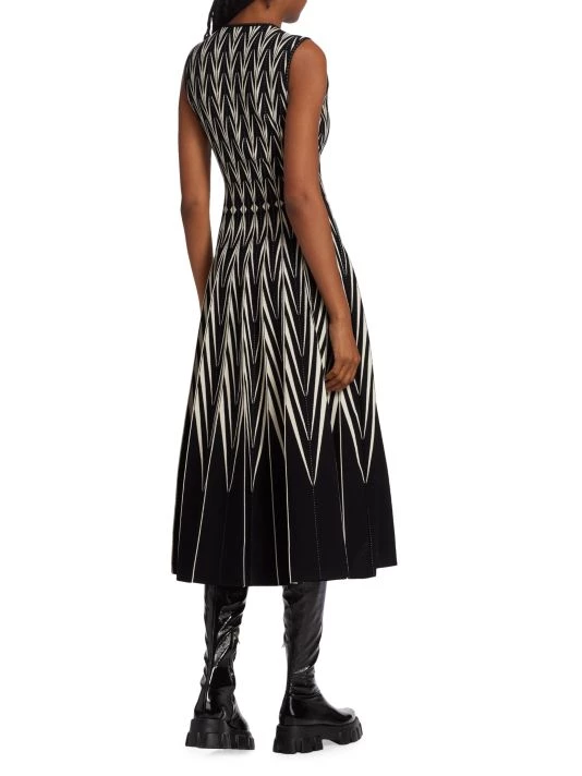 Alexander McQueen Printed Midi-Dress 5 Alexander McQueen Printed Midi-Dress - Image 5
