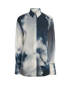 Alexander McQueen Oversized Sky Print Shirt