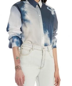 Alexander McQueen Oversized Sky Print Shirt -Alexander McQueen Elegant store unnamed file 1260