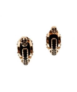 Alexander McQueen Goldtone Enamel Stone Earrings -Alexander McQueen Elegant store unnamed file 1265