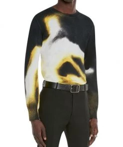 Alexander McQueen Spray Paint Wool Sweater For Men -Alexander McQueen Elegant store unnamed file 1290