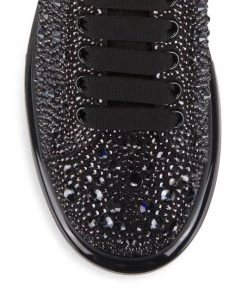 Alexander McQueen Rhinestone Platform Low-Top Leather Sneakers For Men -Alexander McQueen Elegant store unnamed file 1295