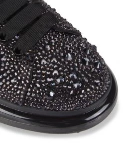 Alexander McQueen Rhinestone Platform Low-Top Leather Sneakers For Men -Alexander McQueen Elegant store unnamed file 1297