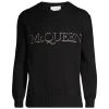 Alexander McQueen Knit Logo Sweater For Men Ivory Black