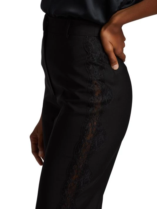 Alexander McQueen Lace-Trimmed Wool Trousers 5 Alexander McQueen Lace-Trimmed Wool Trousers - Image 5