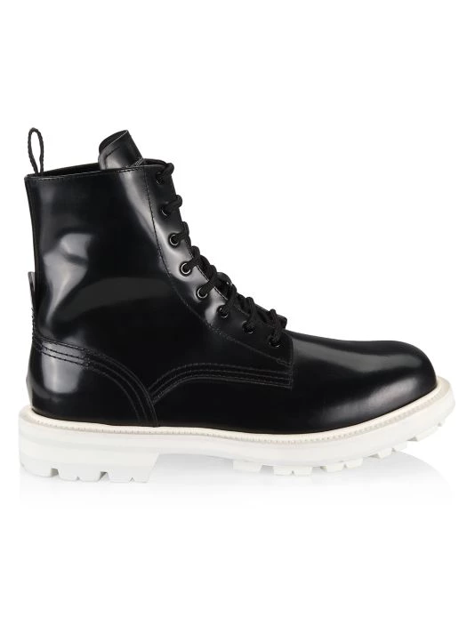 Alexander McQueen Leather Lace-Up Boots For Men 1 Alexander McQueen Leather Lace-Up Boots For Men