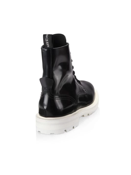 Alexander McQueen Leather Lace-Up Boots For Men 3 Alexander McQueen Leather Lace-Up Boots For Men - Image 3
