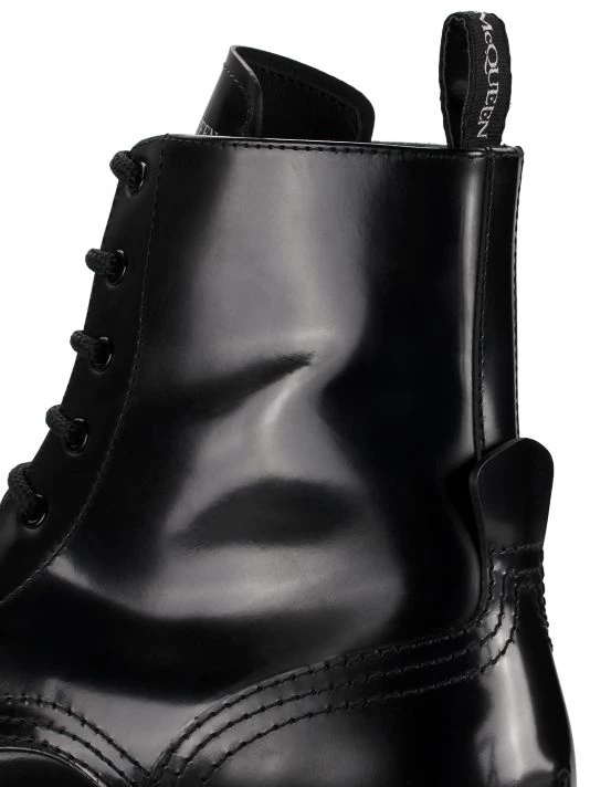 Alexander McQueen Leather Lace-Up Boots For Men 6 Alexander McQueen Leather Lace-Up Boots For Men - Image 6