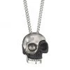 Alexander McQueen Silvertone Divided Skull Pendant Necklace For Men