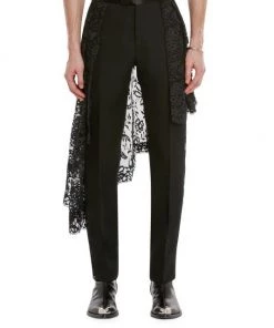Alexander McQueen Lace Draped Pants For Men 7 Alexander McQueen Lace Draped Pants For Men -Alexander McQueen Elegant store unnamed file 1342