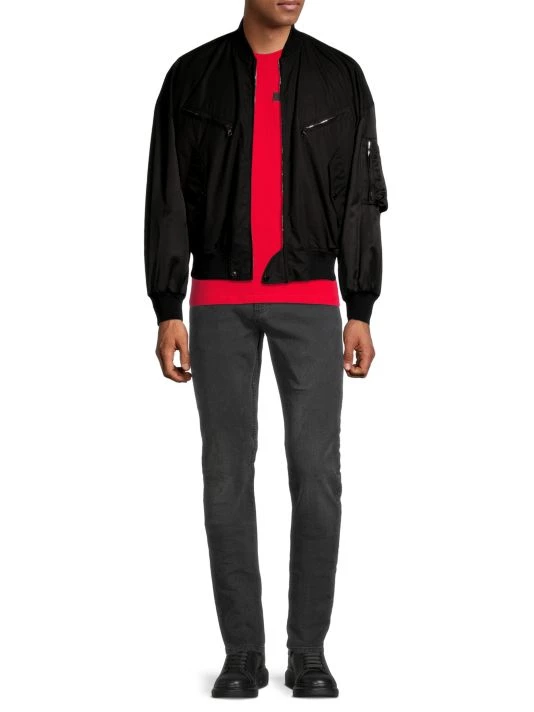 Alexander McQueen Bomber Zip-Up Jacket For Men 2 Alexander McQueen Bomber Zip-Up Jacket For Men - Image 2