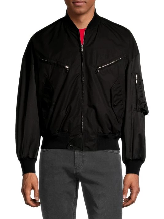 Alexander McQueen Bomber Zip-Up Jacket For Men 3 Alexander McQueen Bomber Zip-Up Jacket For Men - Image 3