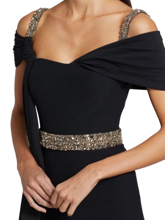 Alexander McQueen Draped Crystal-Embellished Gown 6 Alexander McQueen Draped Crystal-Embellished Gown - Image 6