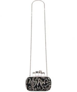 Alexander McQueen Four-Ring Sequin Box Clutch -Alexander McQueen Elegant store unnamed file 1370