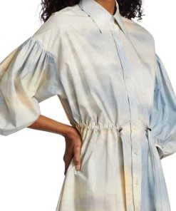 Alexander McQueen Daybreak Balloon-Sleeve Dress -Alexander McQueen Elegant store unnamed file 1384