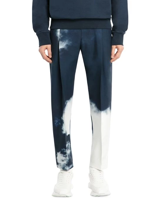 Alexander McQueen Dye-Print Cigarette Trousers For Men 3 Alexander McQueen Dye-Print Cigarette Trousers For Men - Image 3