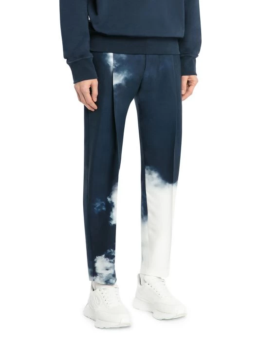 Alexander McQueen Dye-Print Cigarette Trousers For Men 4 Alexander McQueen Dye-Print Cigarette Trousers For Men - Image 4