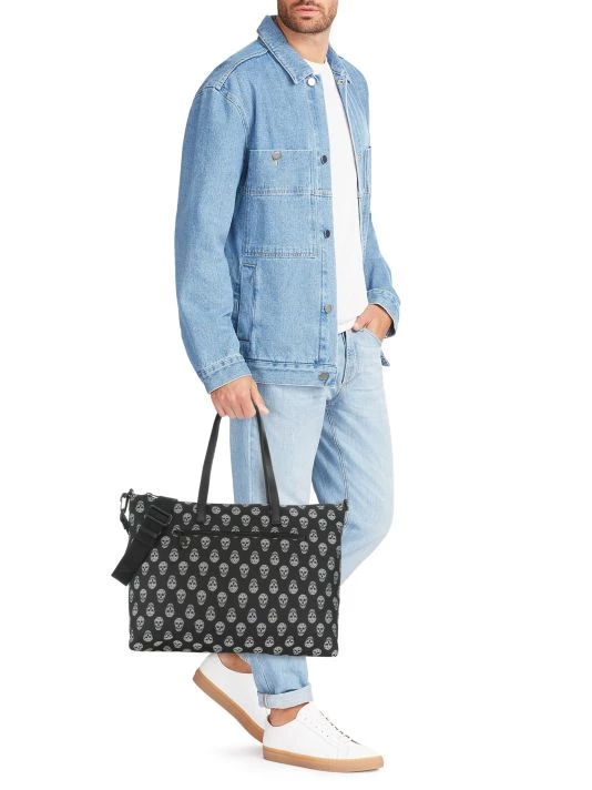 Alexander McQueen Skull Zipped Shopper Tote Bag For Men 3 Alexander McQueen Skull Zipped Shopper Tote Bag For Men - Image 3